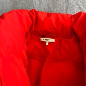 Ganni Red Puffer Small
